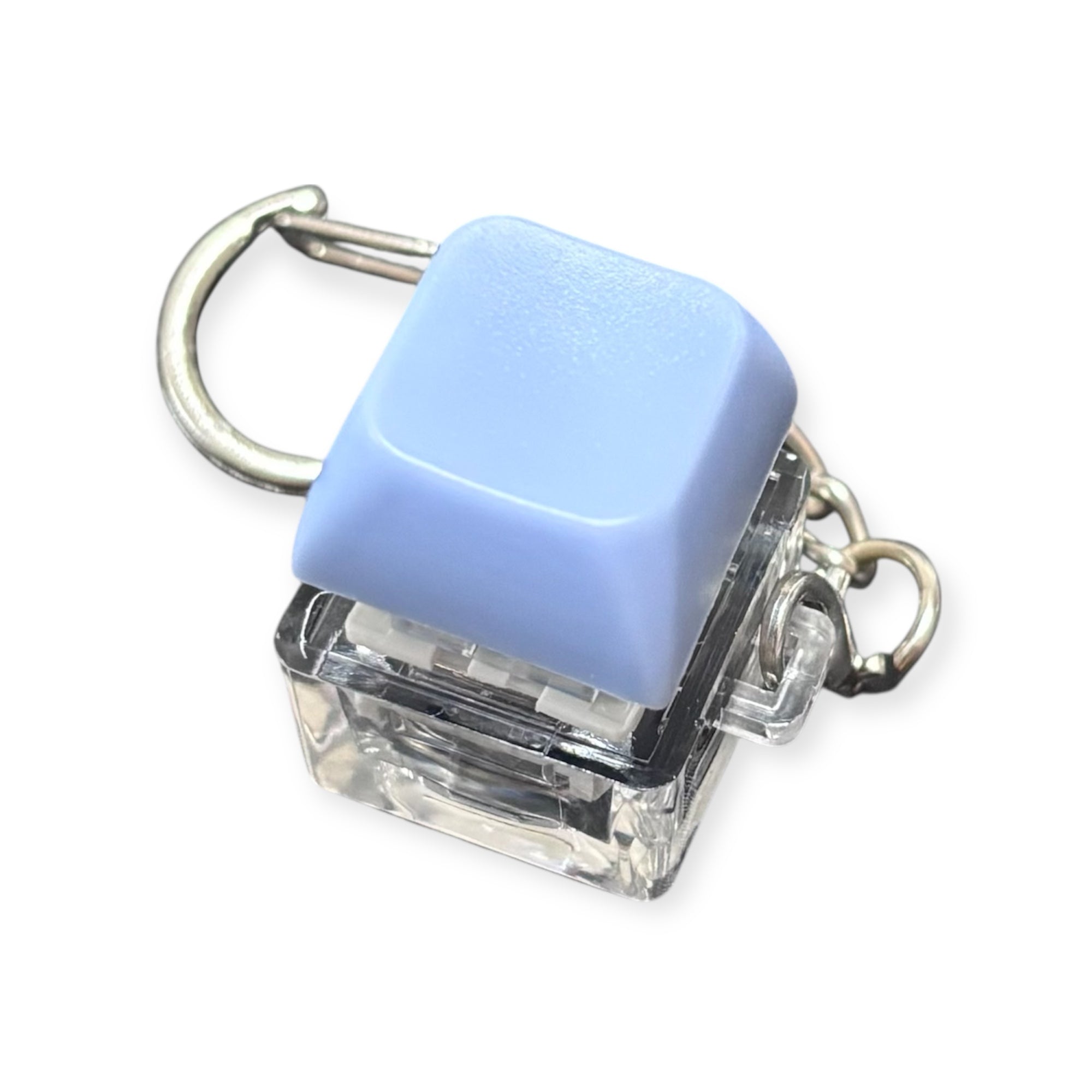 Keyboard Fidget Keychain with LED Light