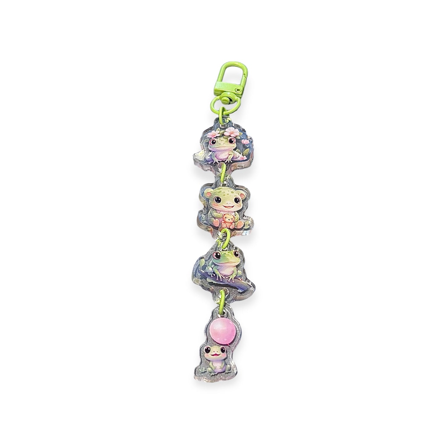 Cute Frog Acrylic Keychain