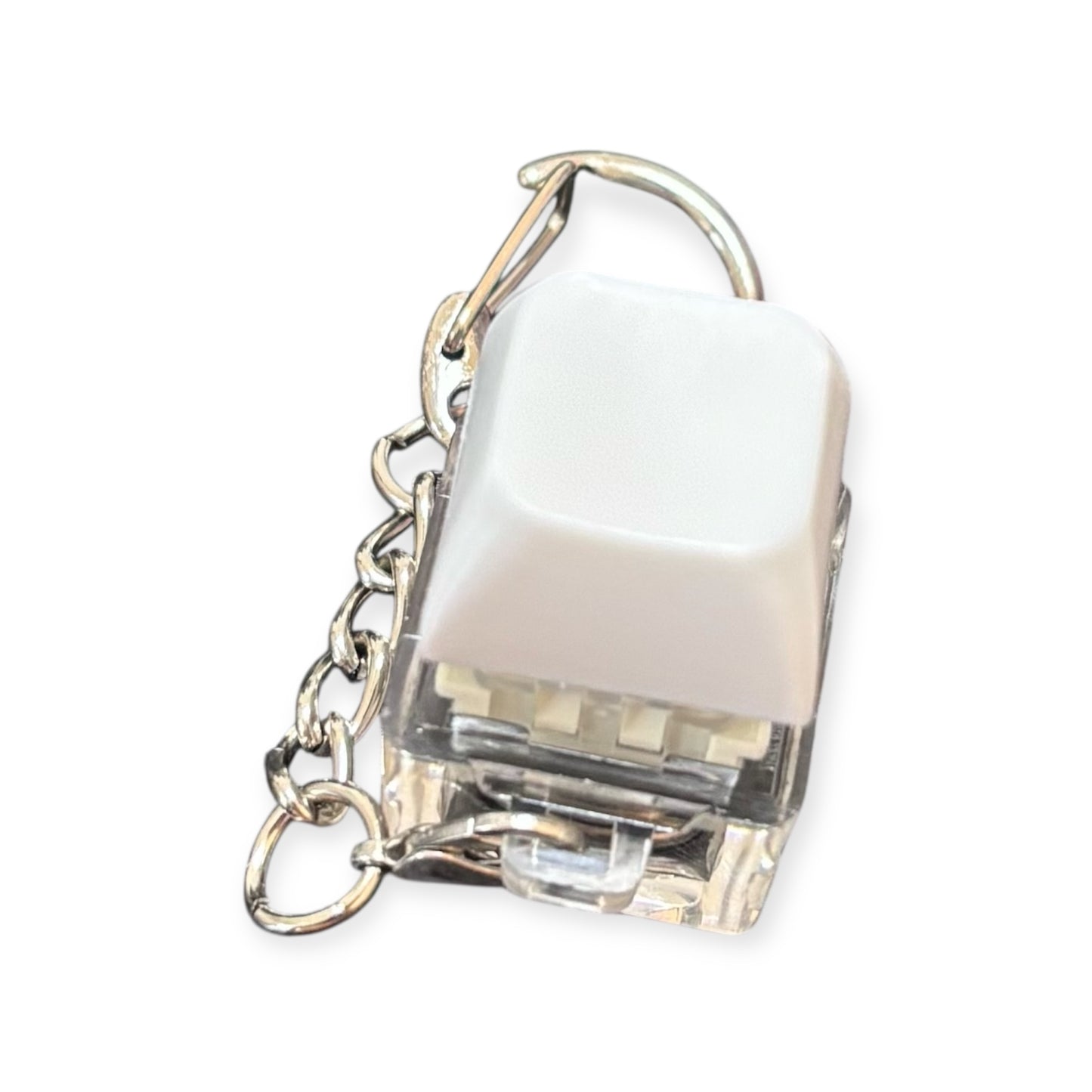 Keyboard Fidget Keychain with LED Light