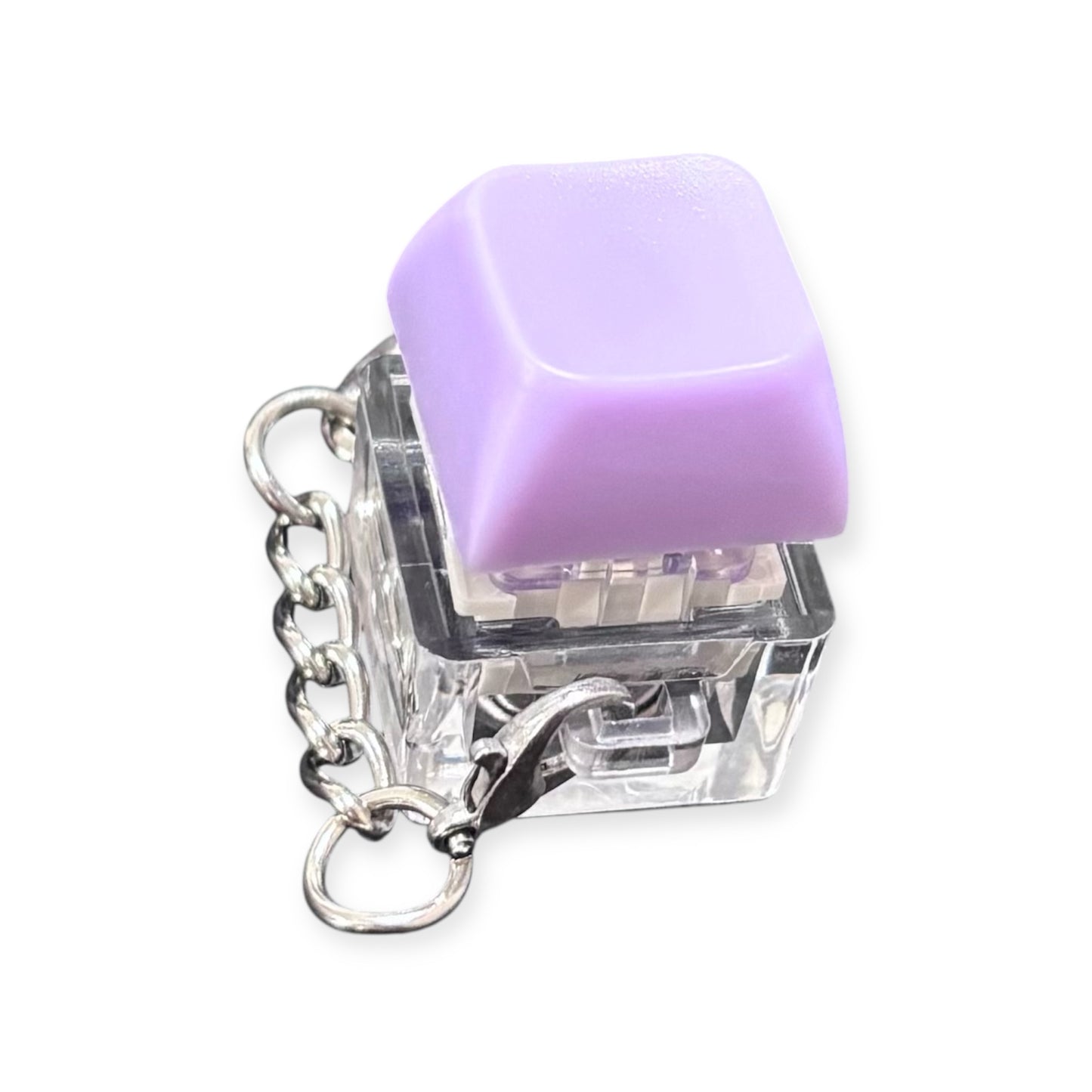 Keyboard Fidget Keychain with LED Light