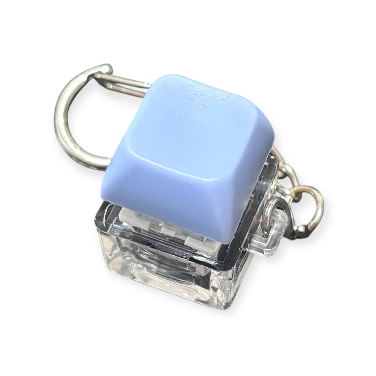 Keyboard Fidget Keychain with LED Light