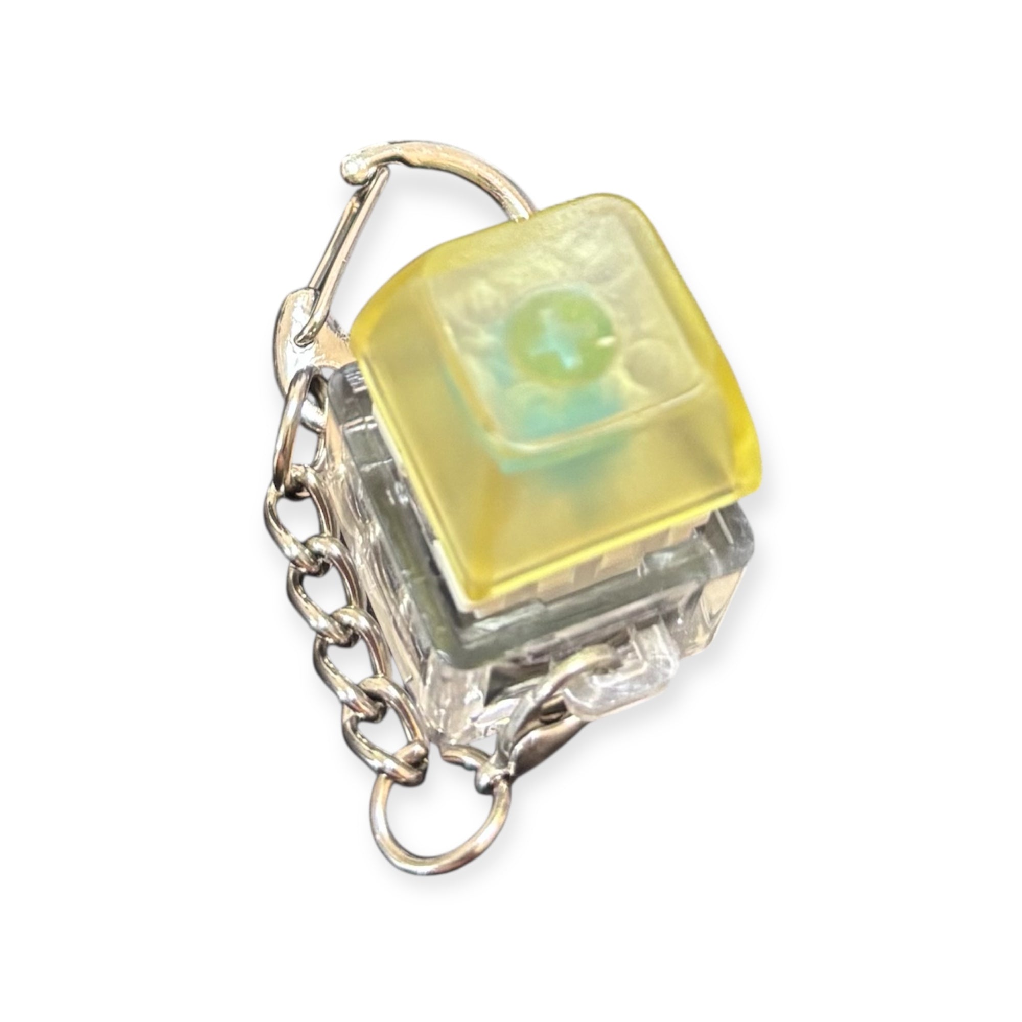 Keyboard Fidget Keychain with LED Light