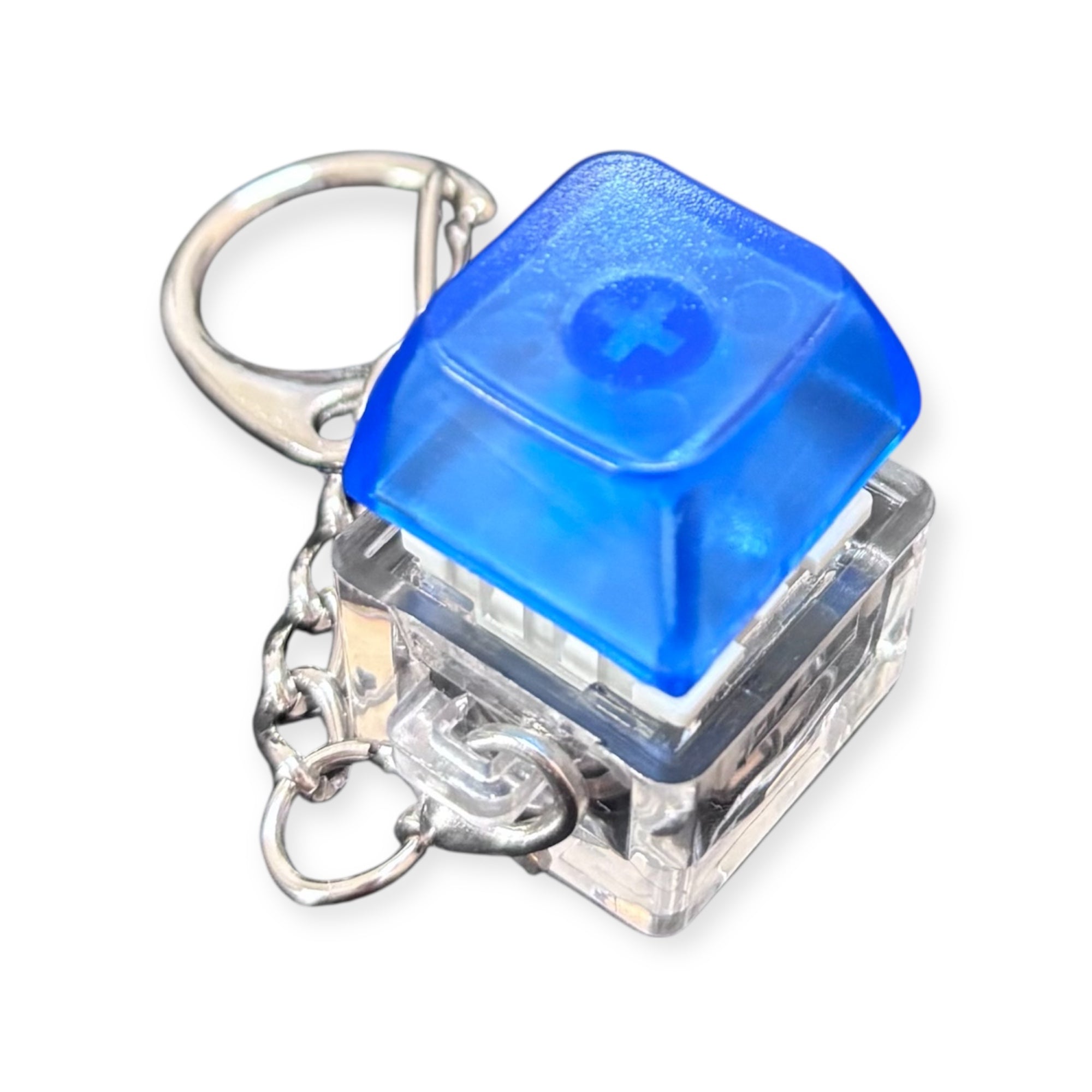 Keyboard Fidget Keychain with LED Light