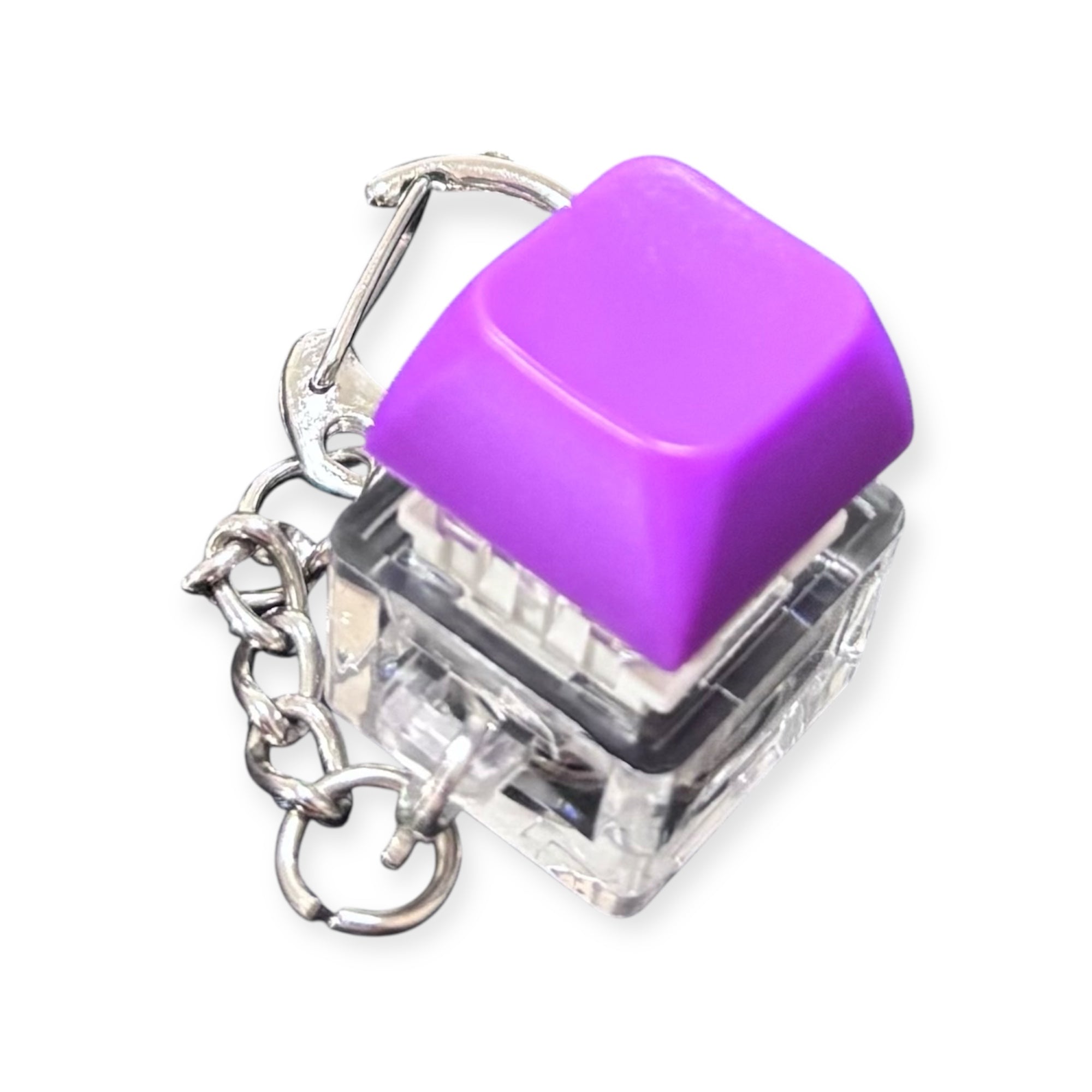 Keyboard Fidget Keychain with LED Light