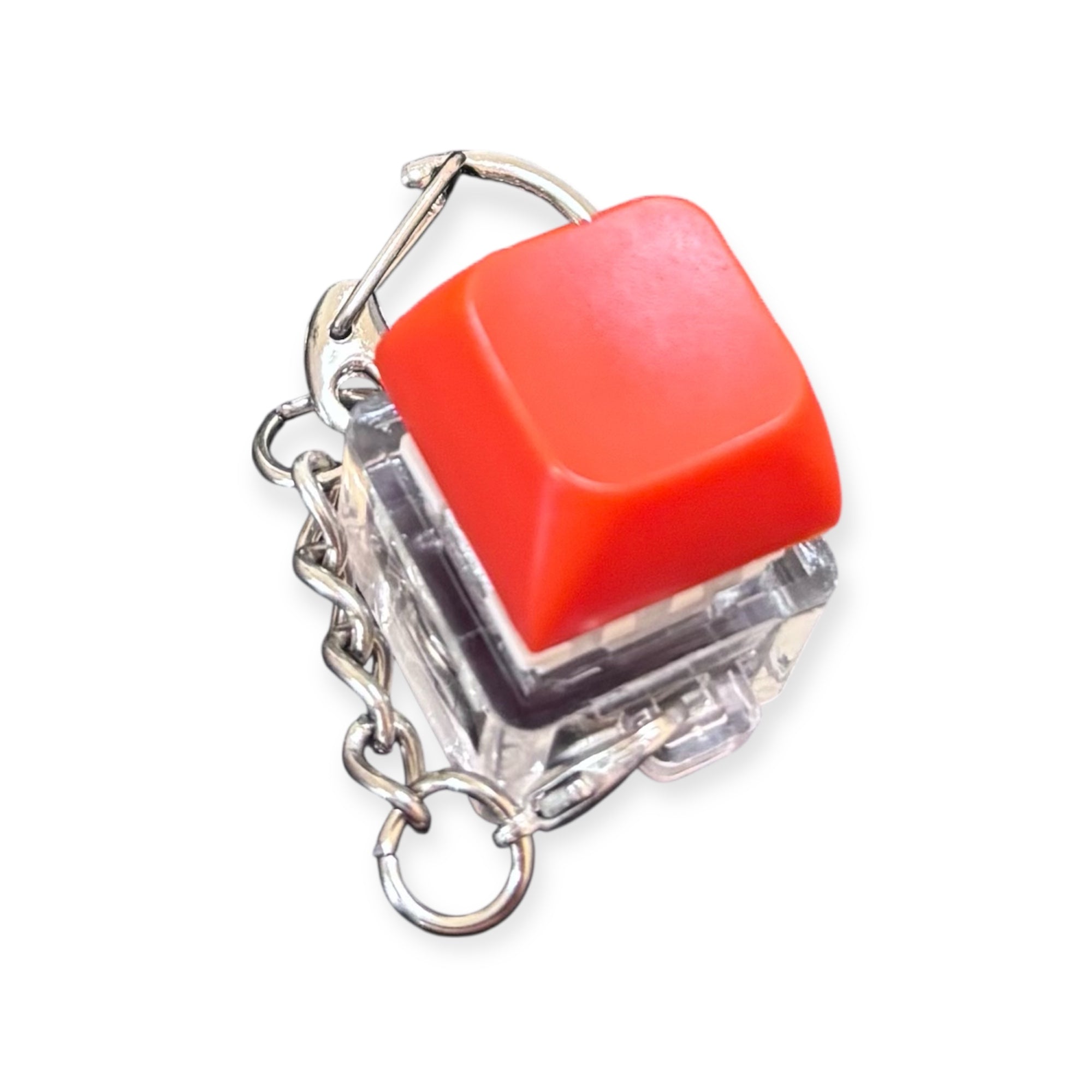 Keyboard Fidget Keychain with LED Light