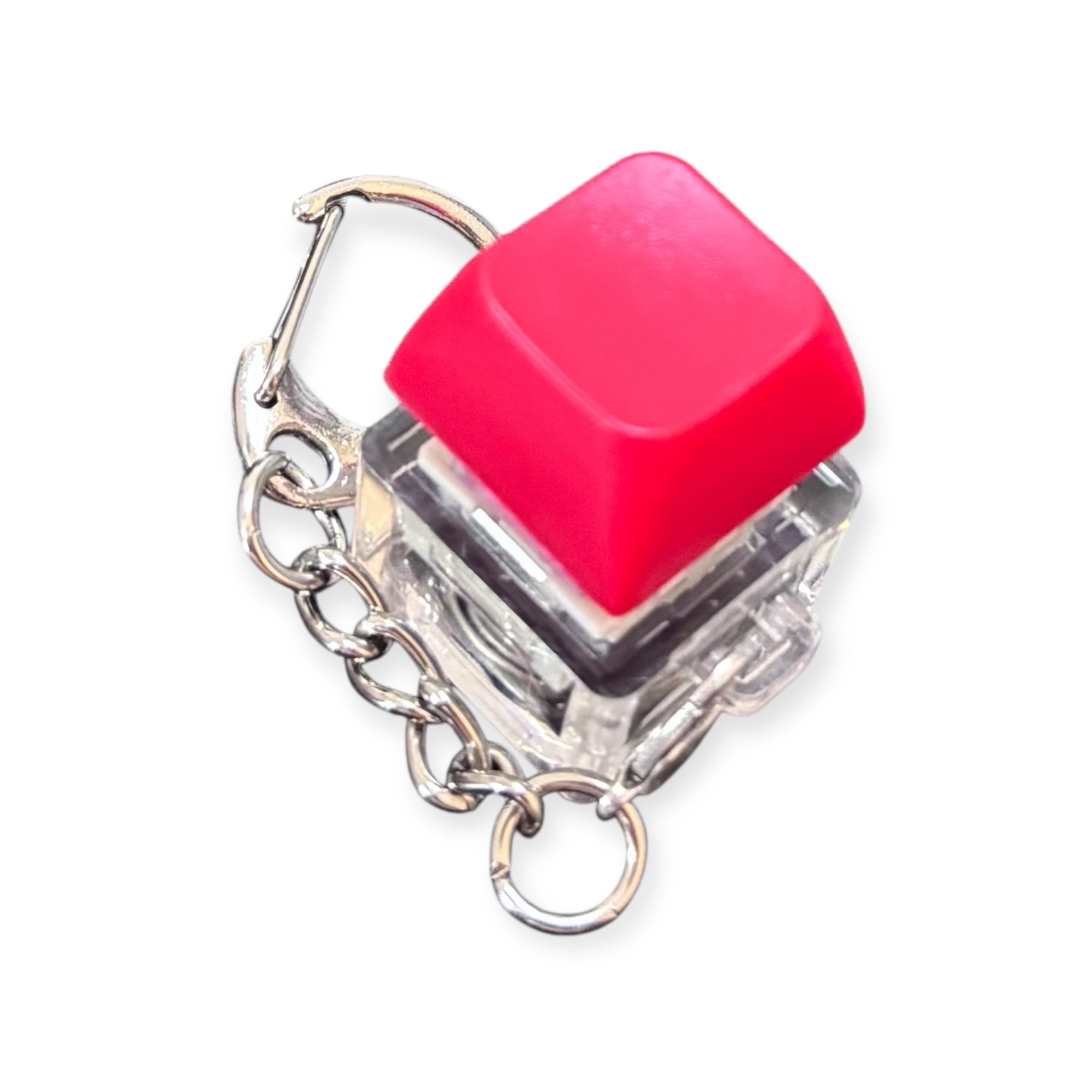 Keyboard Fidget Keychain with LED Light